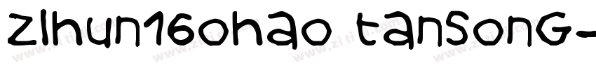 zihun16Ohao tansong字体转换